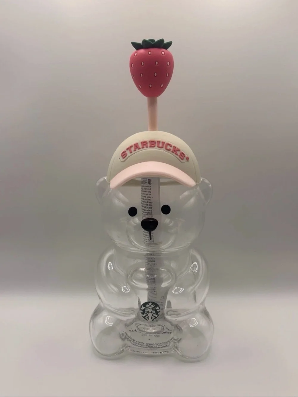 Starbucks Strawberry Bear Bottle with Pink Accent